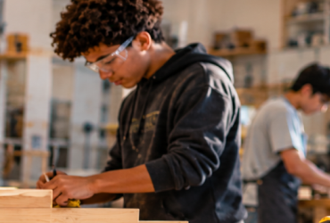 Students in workshop class
