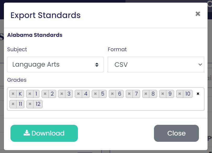 Exporting Standards