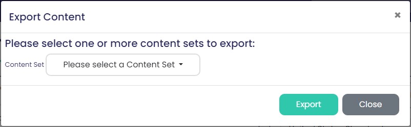 Export Content